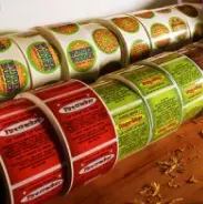 Printing on self-adhesive paper labels and paper
