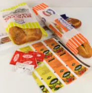 Printing on food papers and bread packages